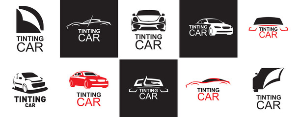 Vector logo of the car tinting service