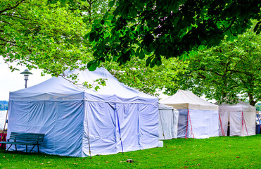 nice tent at a park