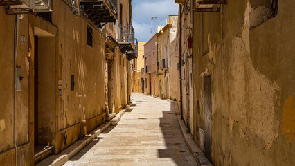 view of the old town of Marsala, Sicily, Italy