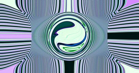 Abstract colorful geometric background with bright wave lines. Device screen. Art trippy digital backdrop. Innovative Technology wallpaper. Vibrant banner. Template. AI. Science, Engineering and Math.