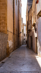 view of the old town of Mazara del Vallo, Sicily, Italy. alleys and streets