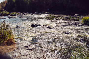 Mountain river. Beautiful nature. Mountains.