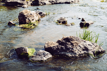 Mountain river. Beautiful nature. Mountains.