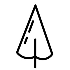 Black and white template tree icon. Vector symbol sign isolated on white background. Trees flat line icons set. Plants, landscape design. Business idea concept