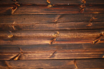 Deski drewniane poziome brązowe niejednolite