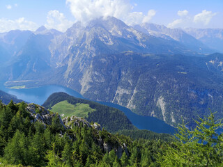 Königssee lake: view from the Jenner mountain - Berchtesgaden Alps, Germany