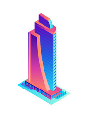 Skyscraper Isometric Illustration