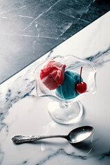 Red Blue Cherry Icecream