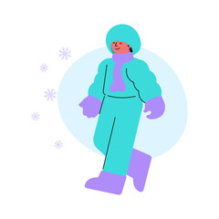 Obraz premium Snowy Weather Illustration
