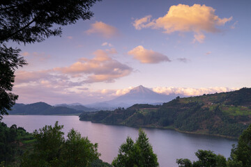 Obraz premium Lake Mulehe, Uganda, Africa