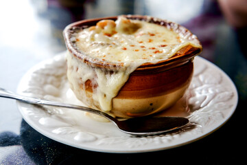 Homemade French Onion Soup - 454203855