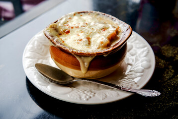 Homemade French Onion Soup - 454203878