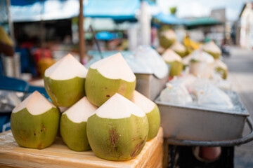 fruit on the market.coconut fruit 