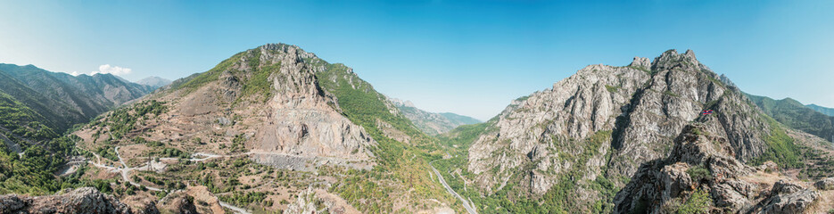 panorama from the top of the mountain
