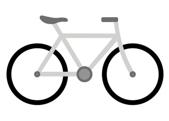 Bicycle icon, isolated on white background