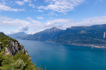 Obraz premium View of Lake Garda from Tremosine
