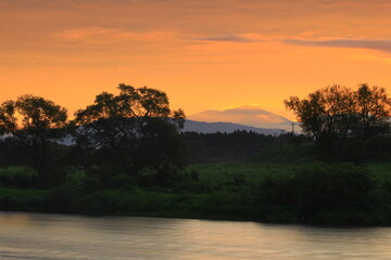 岩手県花巻市　朝焼けのイギリス海岸