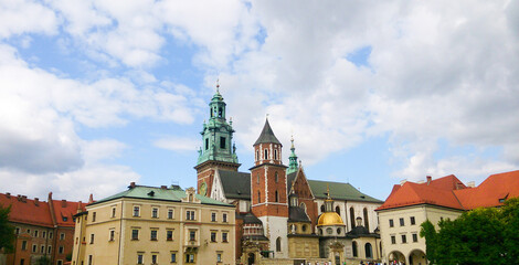 Historical old castle in Krakaw, Poland
