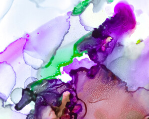 Ethereal Art Pattern. Alcohol Ink Wash Wallpaper.