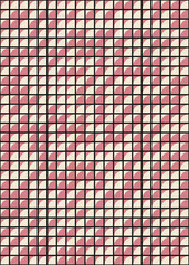 Fototapeta premium Abstract Geometric Pattern generative computational art illustration