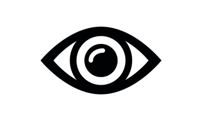 Eye icon set. Eyesight symbol. Retina scan eye icons. Simple eyes collection. Eye silhouette
