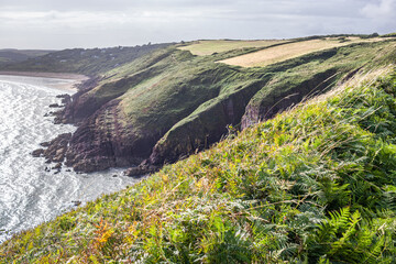 The coastline of Wales