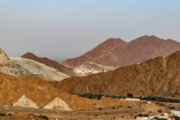 Village in mountains of Khor Fakan mountains of Sharjah Emirate. Outdoors