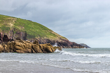 The coastline of Wales