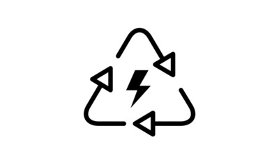 green eco vector icon white beckground