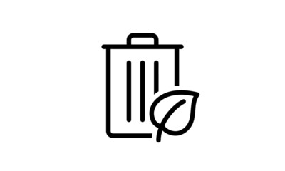 green eco vector icon white beckground