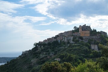 Fototapeta na wymiar A view of small town of Eze in south France
