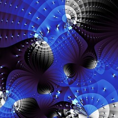 Digital fractal pattern. Abstract background.