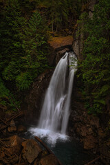 Fototapeta na wymiar Lady Falls, Waterfall, Strathcona Provincial Park near Campbell River, British Columbia, Canada