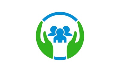 hand care of charity vector