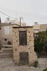 Typical street in village Pano Lefkara, Cyprus.
