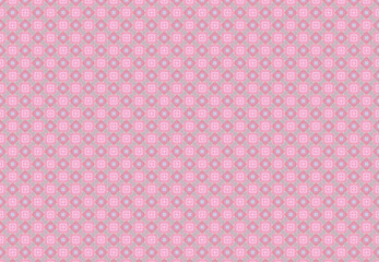 Pink geometric repeat pattern.