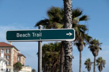 Beach Trail Sign