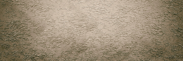 Abstract texture stone background. Volumetric brown rock background, banner. 3d rendering . Stone wall. Old weathered crumbling surface