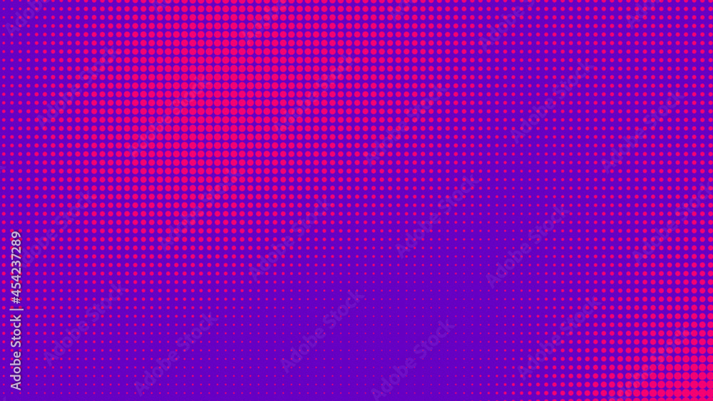 Aufkleber dots halftone purple pink color pattern gradient texture with technology digital background. pop art