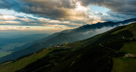 The aerial view of Hakuba