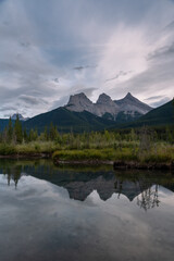 Three Sisters mountain in Kananaskis Country