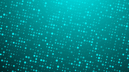 Abstract dot green blue pattern gradient texture technology background.