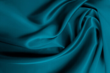 green fabric texture background, abstract, closeup texture of cloth
