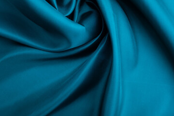 blue fabric texture background, abstract, closeup texture of cloth

