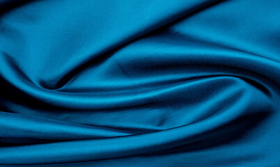 blue fabric texture background, abstract, closeup texture of cloth
