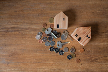 miniature house model on ground
