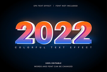 2022 Editable Text Effect