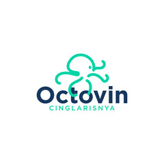 Fototapeta premium Octopus Logo Design Template