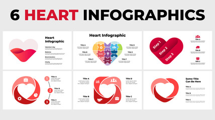 Heart sign Infographic. Medical healthcare concept. Blood donation, charity. Creative vector illustration. Valentine's Day card. Slide template. 