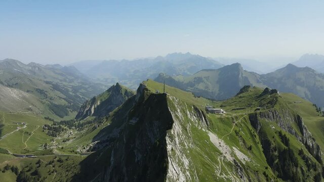 Incredible view from the Rochers de Naye at 2042 meters, Switzerland. 